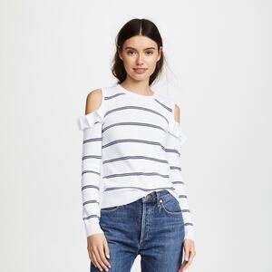 Jack By BB Dakota Sweater Women's Size Small White Eloisa Cold Shoulder Sweater